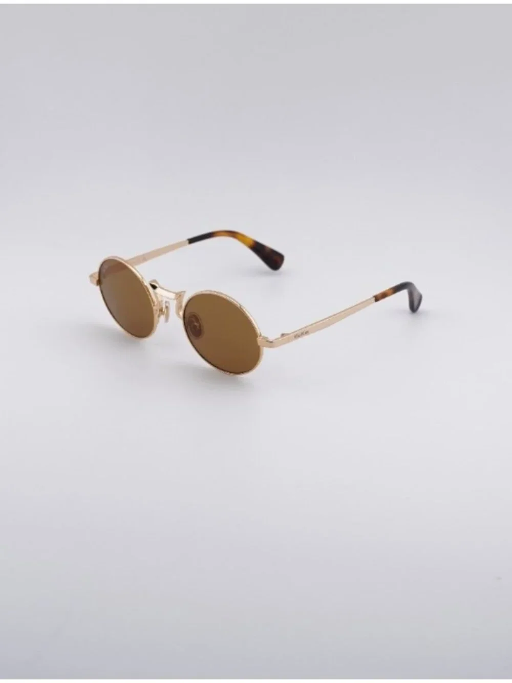 Max Mara  SAFIYE SMM0127 30L Sunglasses Shiny Deep Gold Round Frame